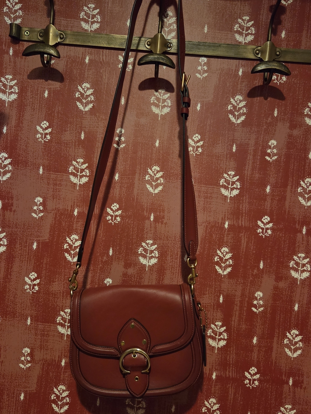 Coach Beat Saddle Bag in the Red Sand - Picture 2 of 6